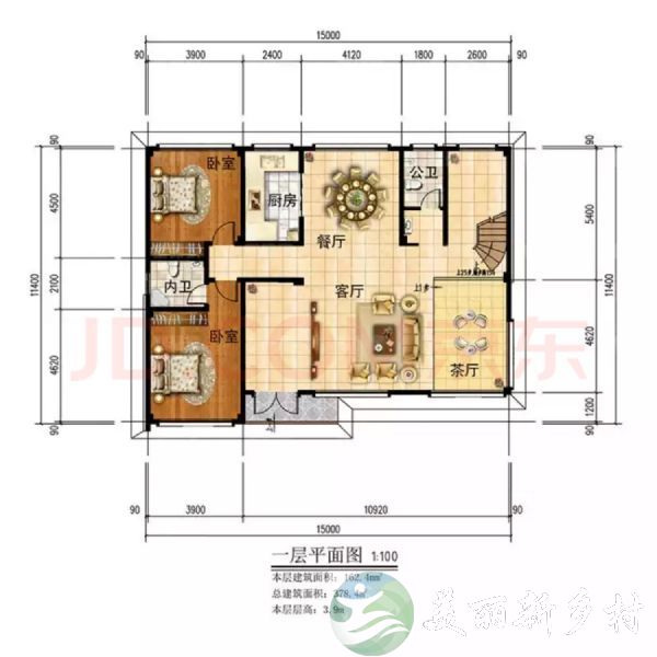 顺义汉石桥湿地南500米2层别墅出租毛坯房