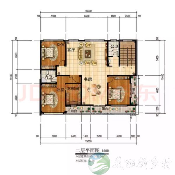 顺义汉石桥湿地南500米2层别墅出租毛坯房