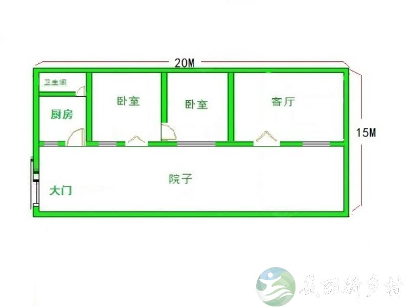 北京市大兴区庞各庄镇北章客村农村院子出租