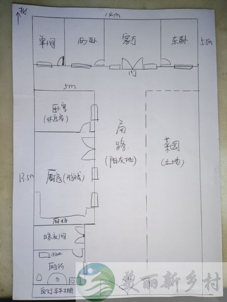 通州农村房子出租-永乐店镇五间正房+五间厢房+院内近百平米独立菜园，租到就是赚到