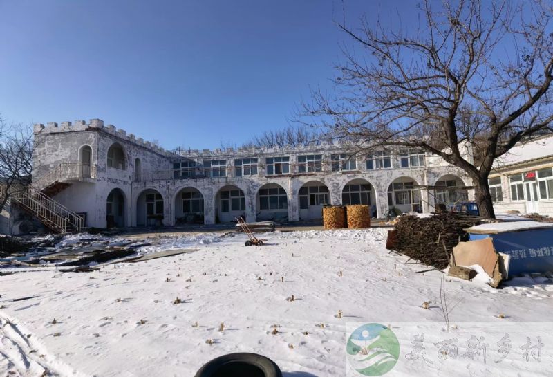 北京延庆农村院子出租-雪1200平米风景艺术建筑小院出租