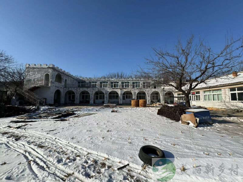 北京延庆农村院子出租-雪1200平米风景艺术建筑小院出租