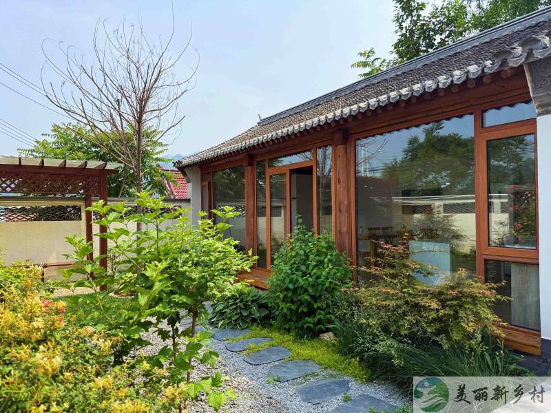 北京怀柔农村院子出租-九渡河镇怀九河畔村里中式院子出租