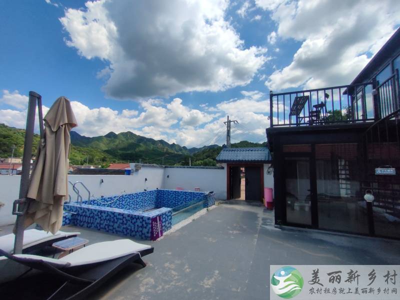 密云大城子镇精品大院拎包入住游泳池~山水民居69号院