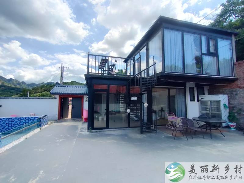 密云大城子镇精品大院拎包入住游泳池~山水民居69号院