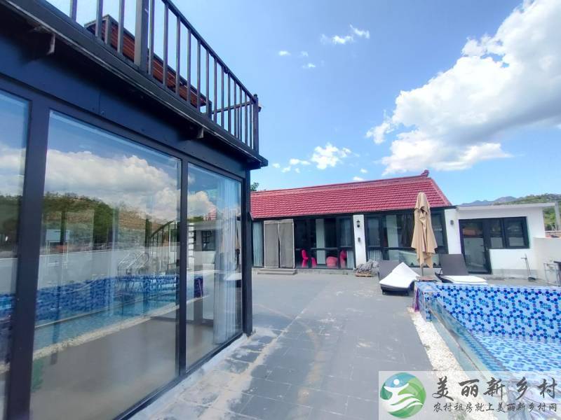 密云大城子镇精品大院拎包入住游泳池~山水民居69号院