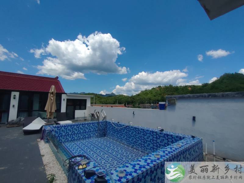 密云大城子镇精品大院拎包入住游泳池~山水民居69号院