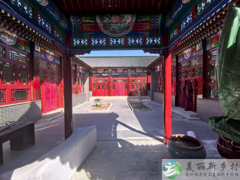 顺义精装修仿古四合院-把村边，私人会所高端接待自住