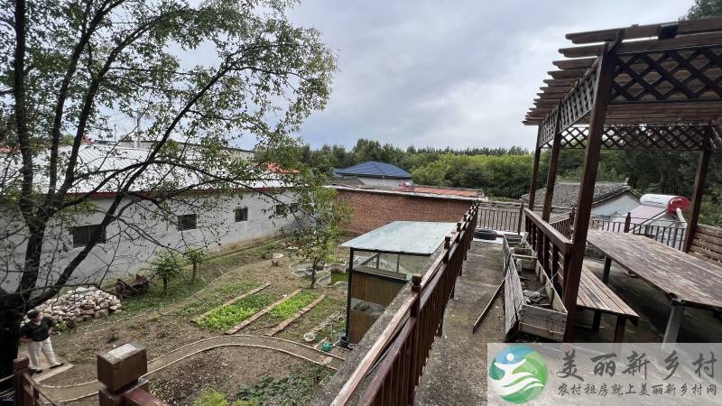 顺义北石槽镇风格小院-把村边/有鱼池/露台