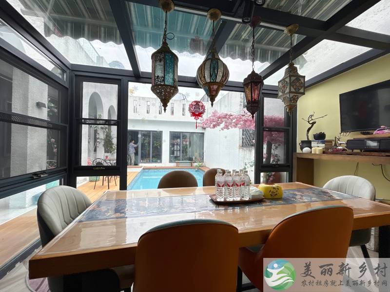 北京怀柔黄花城水长城景区艺术家四居院子，超大观景露台，院后15分钟上长城，院前有青山绿水
