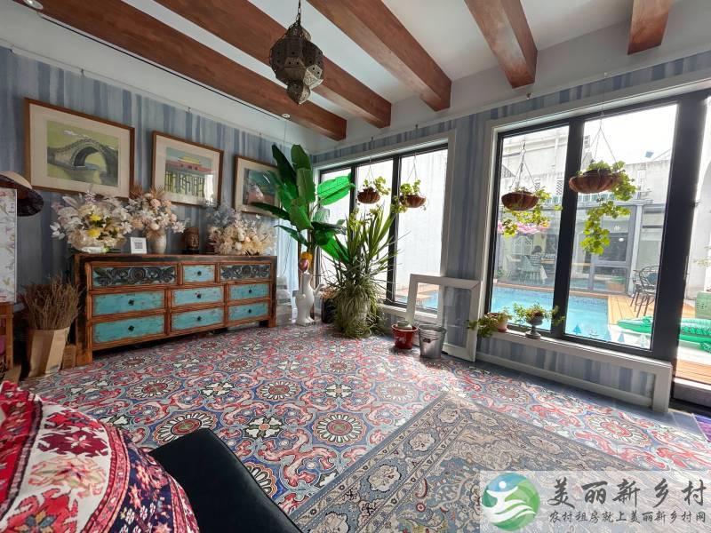 北京怀柔黄花城水长城景区艺术家四居院子，超大观景露台，院后15分钟上长城，院前有青山绿水