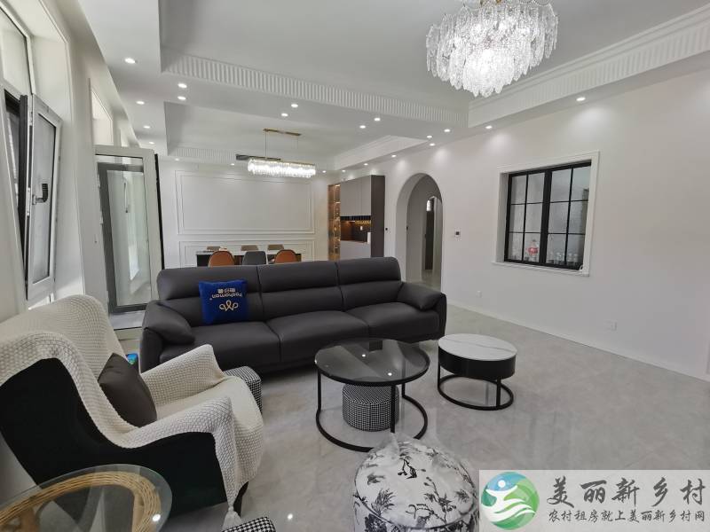 北京顺义区李桥镇苏庄村二层自建轻法式精装新房中央空调地暖品牌家具水电齐带小院拎包入住出租
