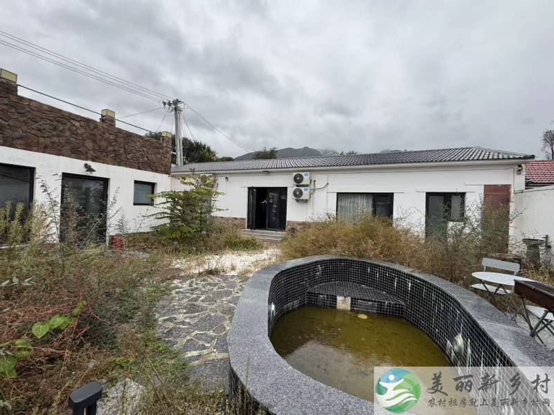 北京延庆农村院子-山下新房木石露台小院出租