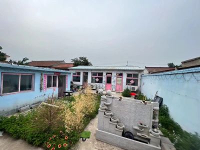 北京顺义李遂农村小院长租-园艺涂鸦风格小院